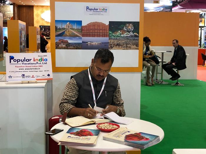 India Karni at an international tourism fair