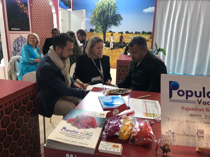 India Karni at an international tourism fair
