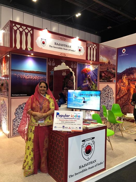 India Karni at an international tourism fair