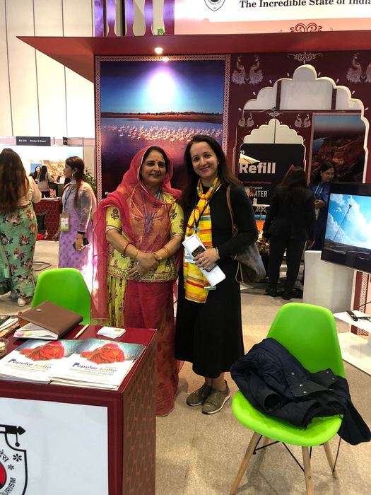 India Karni at an international tourism fair