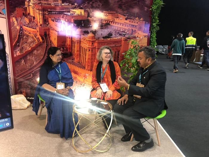India Karni at an international tourism fair