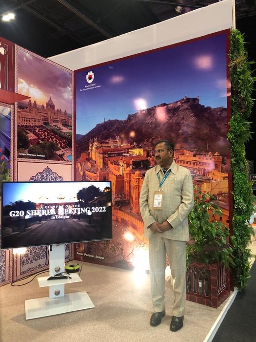India Karni at an international tourism fair