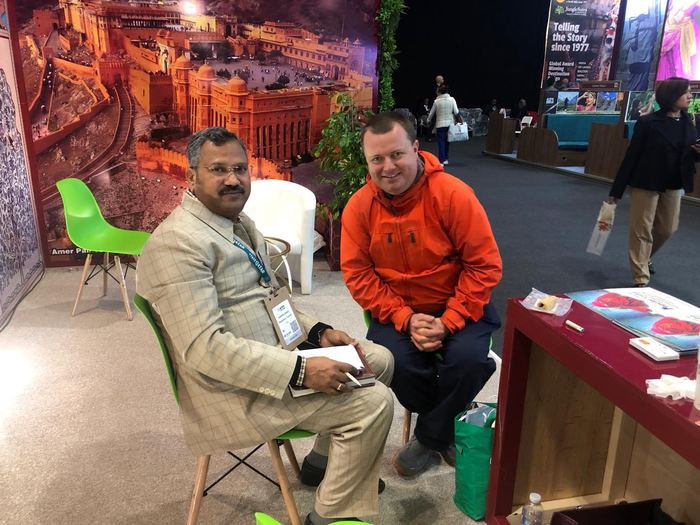 India Karni at an international tourism fair