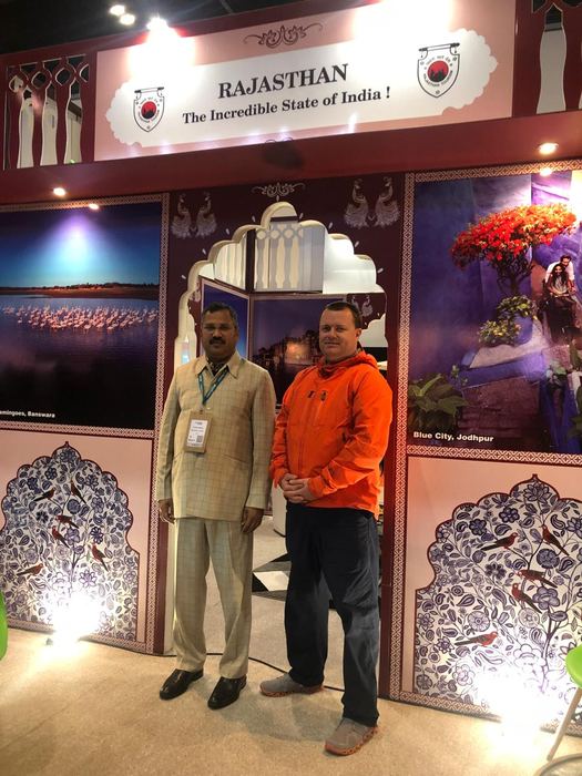 India Karni at an international tourism fair